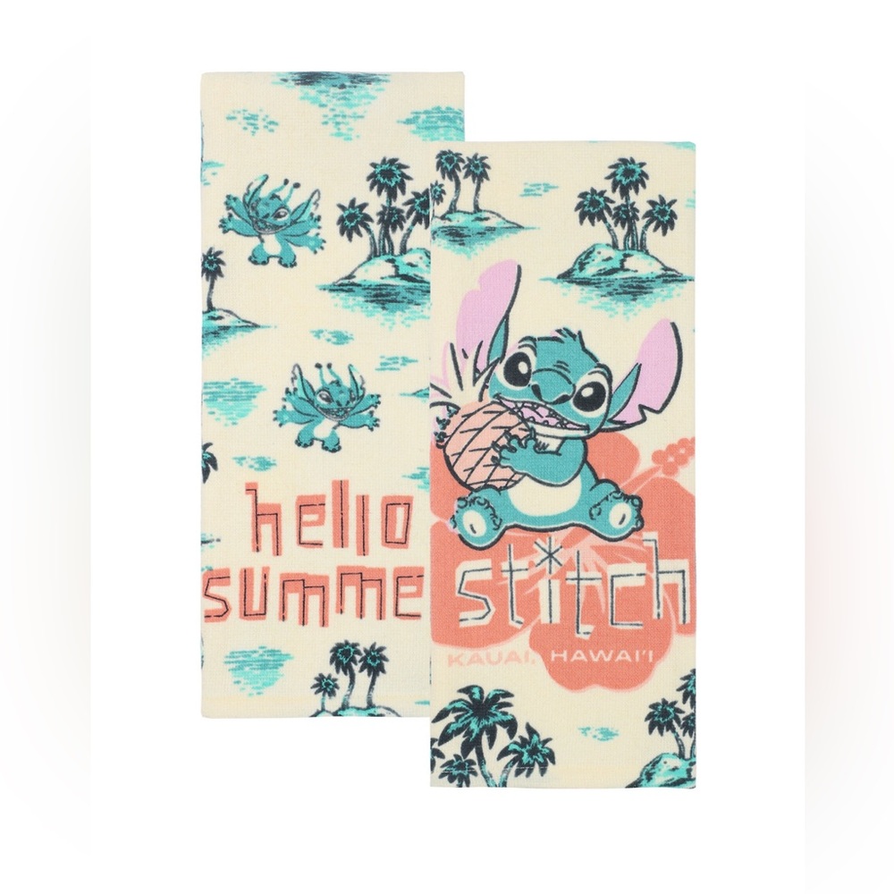New- Disney's Lilo & Stitch 2-Pack Kitchen Towels